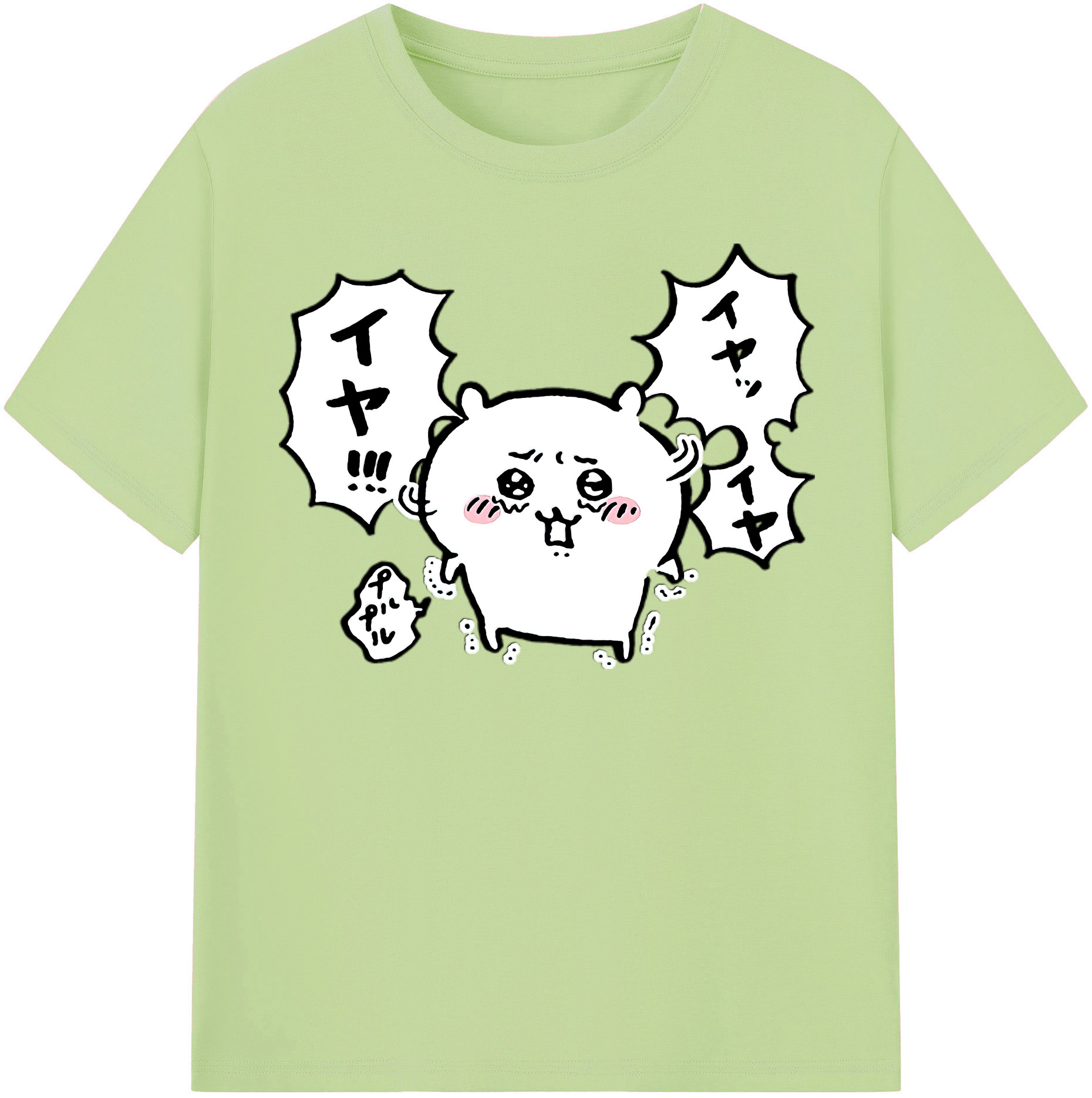 （画像用） ちいかわ ちいかわ Chii-kawa chiikawa 綿100％半袖Tシャツ（フロントプリント）